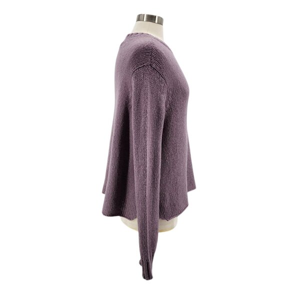 Wooden Ships Paola Buendia Womens S/M Sweater Purple Acrylic Mohair Wool Boxy - Picture 3 of 8